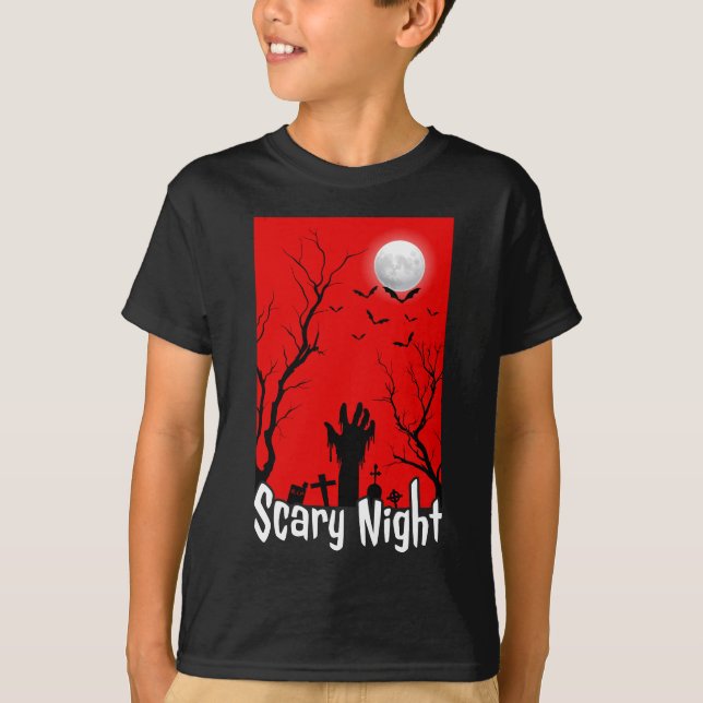Beängstigende Zombie-Nacht T-Shirt (Vorderseite)