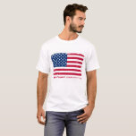 Beängstigender amerikanischer Flag-T - Shirt<br><div class="desc">Rustikaler T - Shirt mit einer angeschlagenen Illustration amerikanischer Fahnen. Ideal für Amerikanische Unabhängigkeitstag-Feiern.</div>