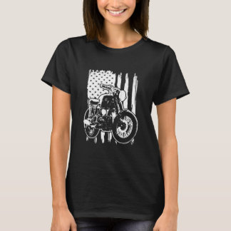 Beängstigender amerikanischer Motorradfahrer T-Shirt