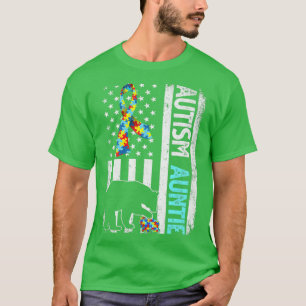 Beängstigender Autismus der amerikanischen Fahne T-Shirt