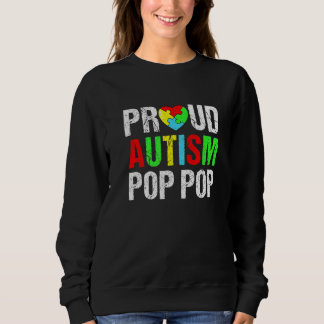Beängstigender Autismus Pop Pop Herzfamilienanpass Sweatshirt