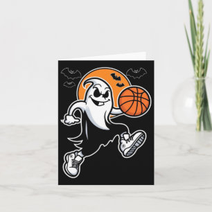 Beängstigender Basketballghost - Spookes Halloween Karte