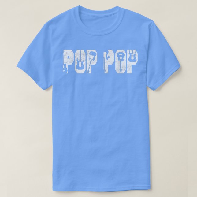 Beängstigender Best Pop Pop je Gitarre Lover Guita T-Shirt (Design vorne)