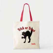 Beängstigender Black Cat Trick oder Treat Candy