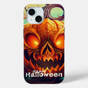 Beängstigender Blick Orange Pumpkin mit Gesichtsau Case-Mate iPhone Hülle