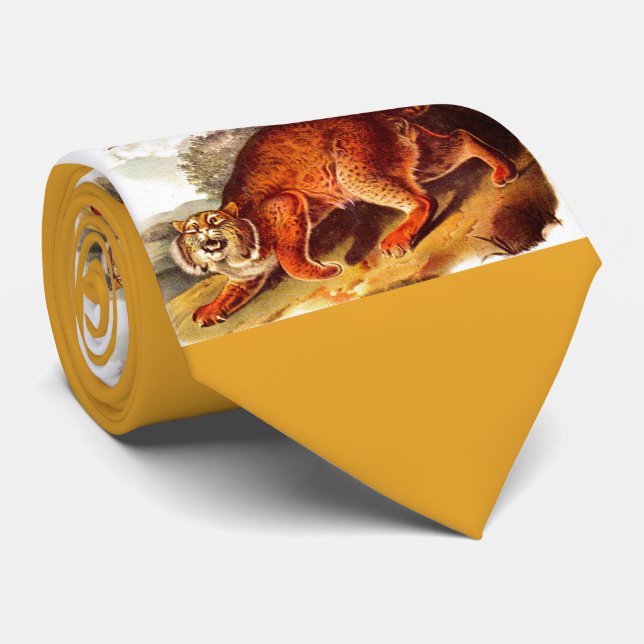 beängstigender Bobcat Krawatte (Gerollt)