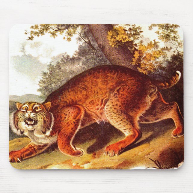 beängstigender Bobcat Mousepad (Vorne)
