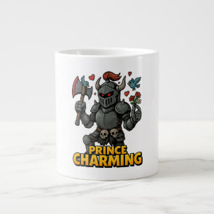 Beängstigender Cartoon Knight - "Preis charmant Jumbo-Tasse