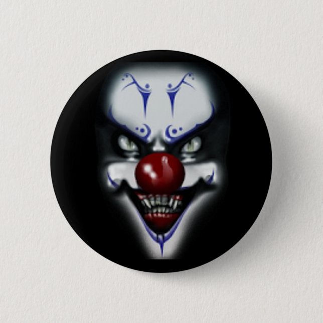 Beängstigender Clown Button (Vorderseite)