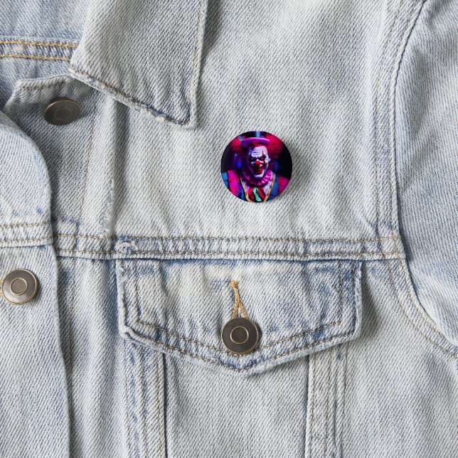 beängstigender Clown Button (Beispiel)