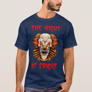 Beängstigender Clown Halloween, die Nacht des Himm T-Shirt