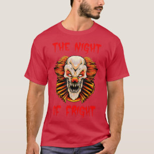 Beängstigender Clown Halloween, die Nacht des Himm T-Shirt