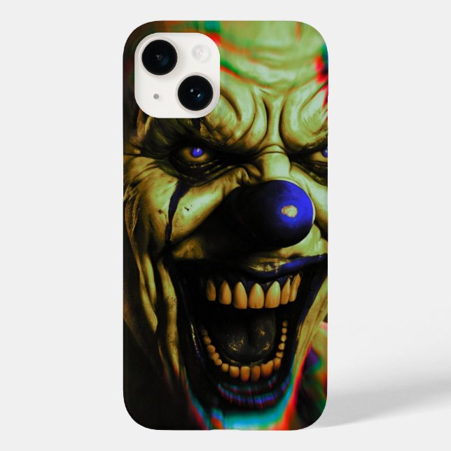 Beängstigender Clown iPhone 14 Fall Case-Mate iPhone Hülle (Rückseite)