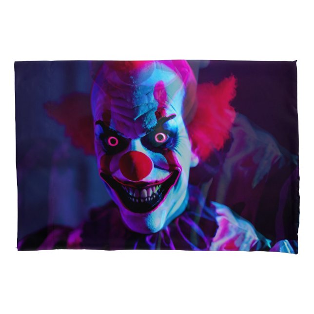 beängstigender Clown Kissenbezug (Vorderseite)