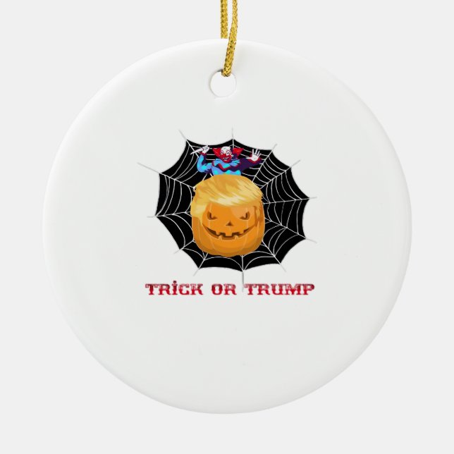Beängstigender Clown oder Halloween Keramik Ornament (Vorne)
