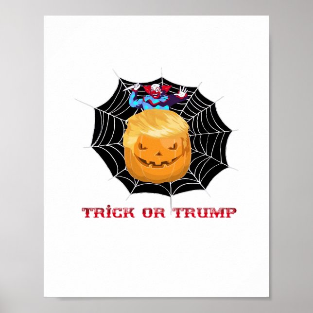 Beängstigender Clown oder Halloween Poster (Vorne)