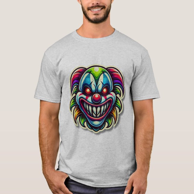 Beängstigender Clown T-Shirt (Vorderseite)