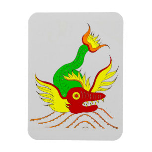beängstigender Drache Magnet