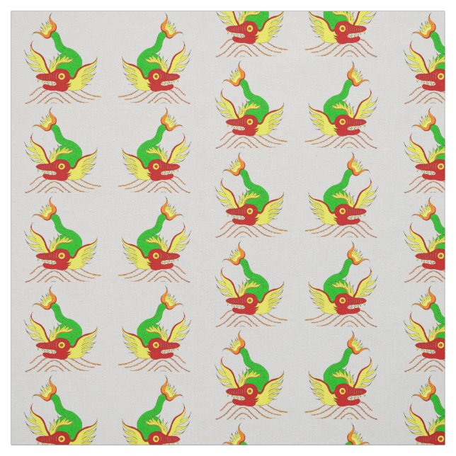 beängstigender Drachendruck Stoff (Muster)