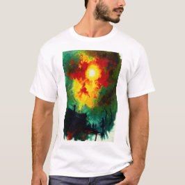 beängstigender dunkler Wald T-Shirt