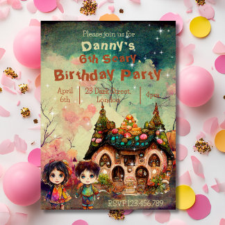 Beängstigender Geburtstag von Gingerbrei House Einladung