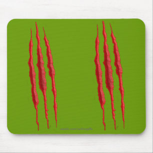 Beängstigender gewundener Torn Evil Marks Hallowee Mousepad