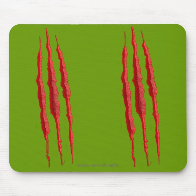 Beängstigender gewundener Torn Evil Marks Hallowee Mousepad (Vorne)