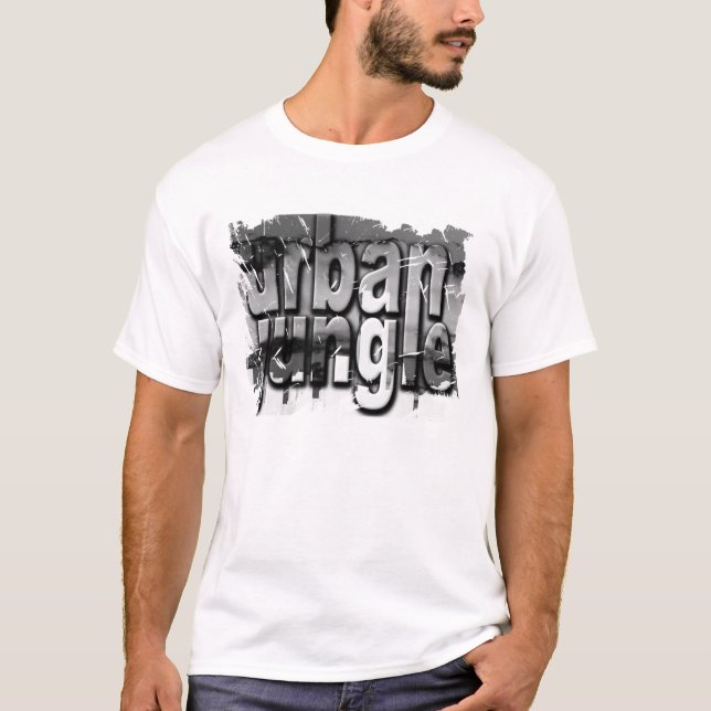 Beängstigender Grunge Digitale Kunst Städtischer D T-Shirt (Vorderseite)