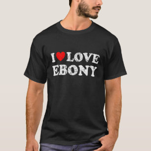 Beängstigender Grunge Worout Style I Liebe Ebony T-Shirt