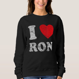 Beängstigender Grunge Worout Style I Liebe Ron Sweatshirt