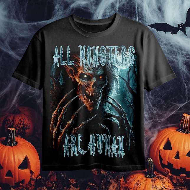 Beängstigender gruseliger Horror untotes Monster,  T-Shirt (Von Creator hochgeladen)