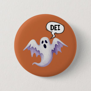 Beängstigender Halloween-Geist - DEI Button