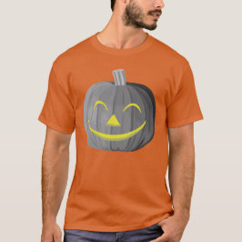 Beängstigender Halloween Pumpkin Schwarz-Weiß-T -  T-Shirt