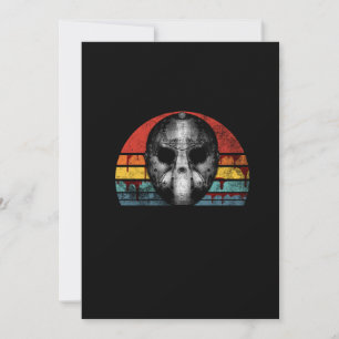 Beängstigender Horror Hockey Maske Retro Sunset Save The Date