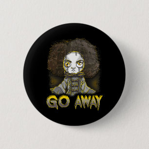 Beängstigender Horror-Monster-Face Go Button