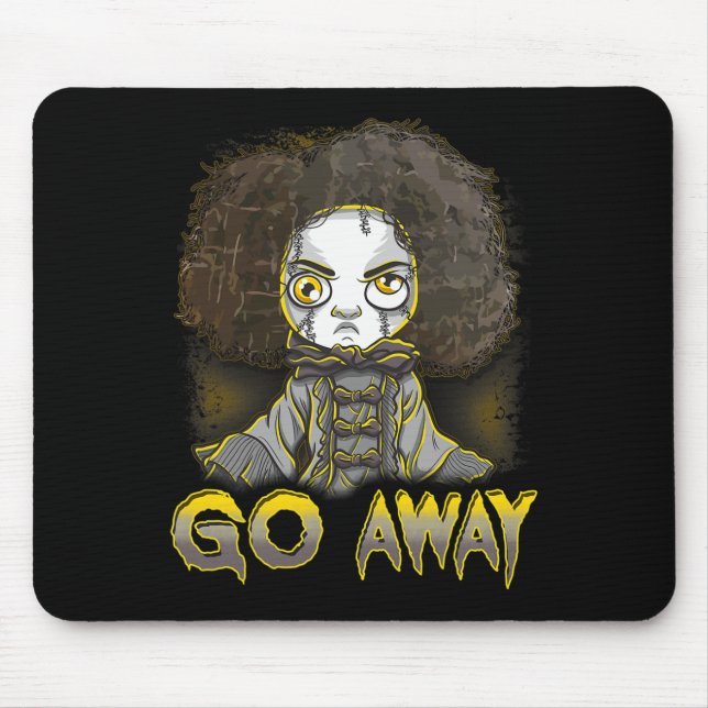 Beängstigender Horror-Monster-Face Go Mousepad (Vorne)