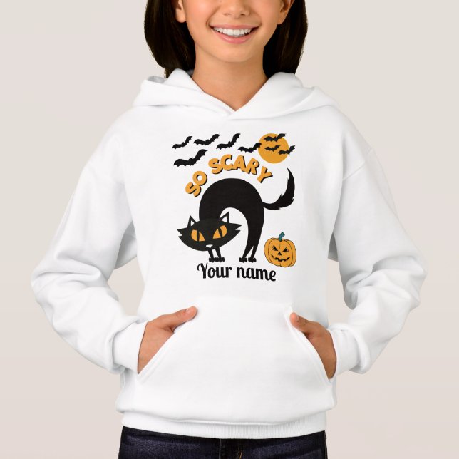 beängstigender Individuelle Name Hoodie (Vorderseite)