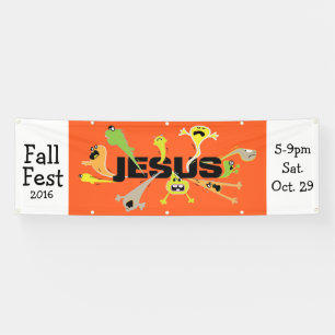 Beängstigender Jesus Banner