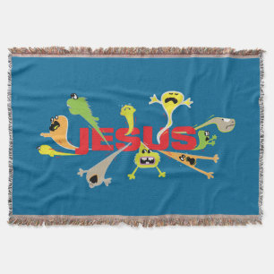 Beängstigender Jesus Decke