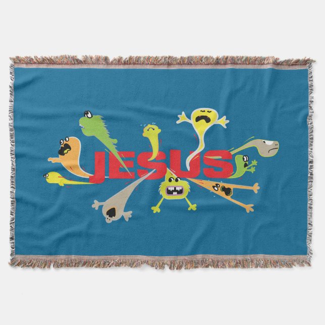 Beängstigender Jesus Decke (Vorderseite)