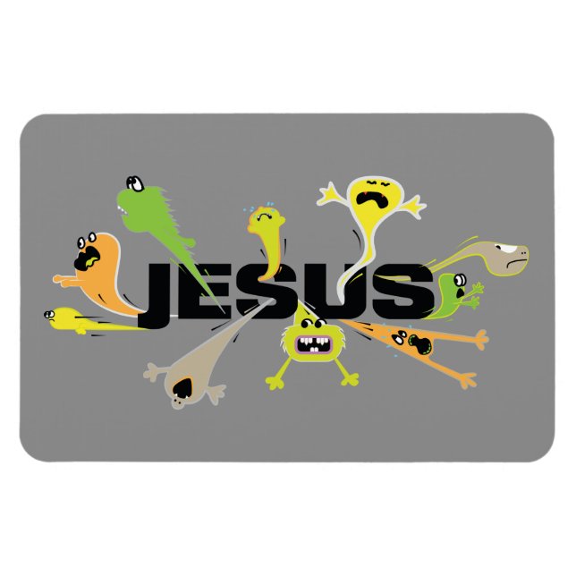 Beängstigender Jesus Magnet (Horizontal)