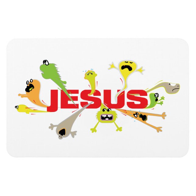 Beängstigender Jesus Magnet (Horizontal)