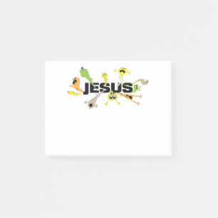 Beängstigender Jesus Post-it Klebezettel