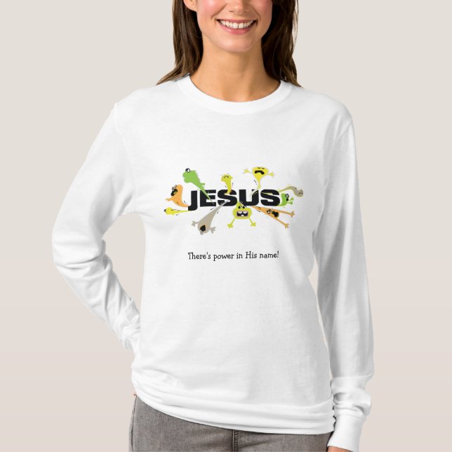 Beängstigender Jesus T-Shirt (Vorderseite)