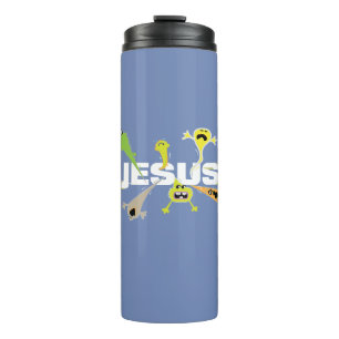 Beängstigender Jesus Thermosbecher