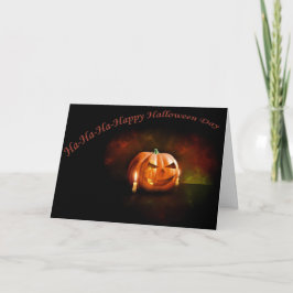 Beängstigender Kürbis-glücklicher Halloween-Tag Karte