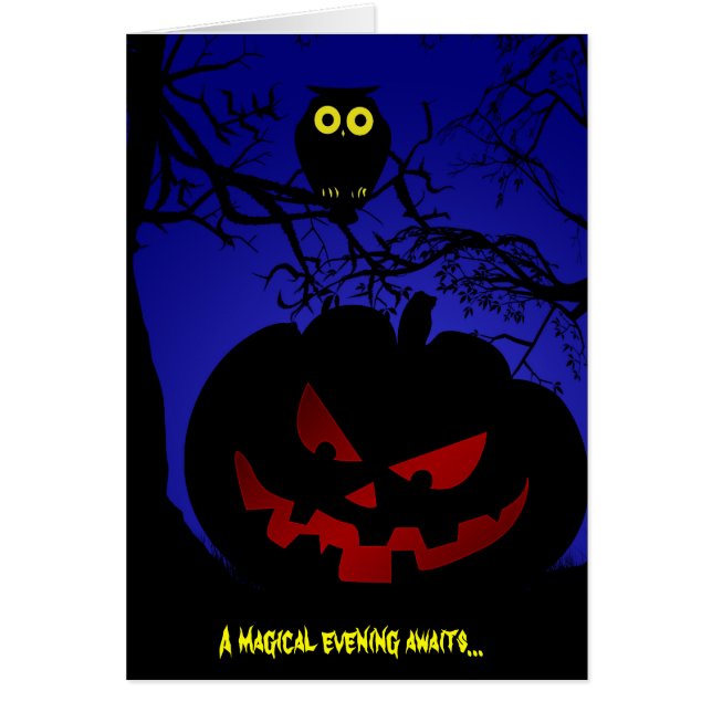 Beängstigender Kürbis Halloween (Vorne)