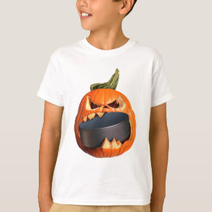Beängstigender Kürbis Halloweens, der Kobold iss T-Shirt