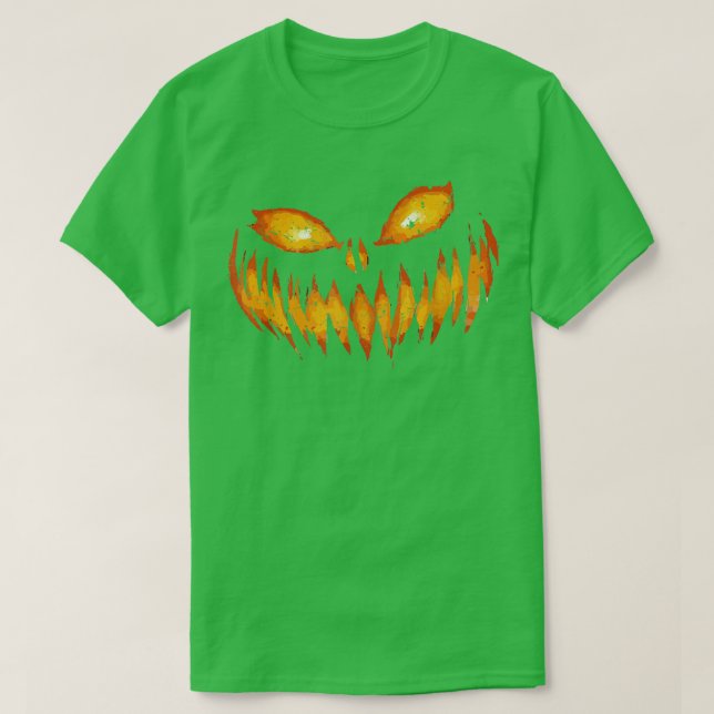 Beängstigender Kürbisgefecht Halloween Kostümfilm  T-Shirt (Design vorne)