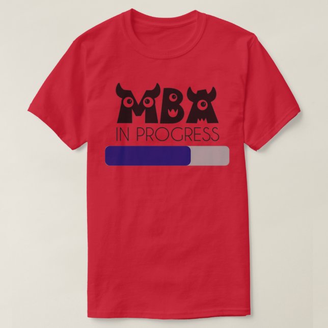 Beängstigender MBA im laufenden Bar T-Shirt (Design vorne)